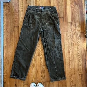 Chaps dark brass corduroy pants